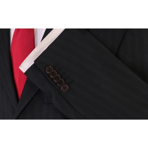 Paul Smith The Westbourne Black Textured Tonestripe 3-Btn Slim Fit Wool Suit 38R - Picture 6 of 12